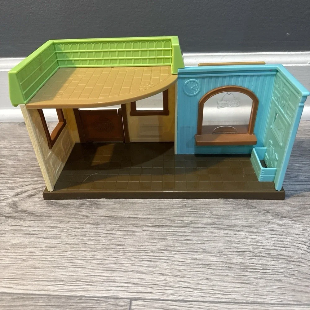 Li'L Woodzeez Post N Pizza Shop Dollhouse Playset